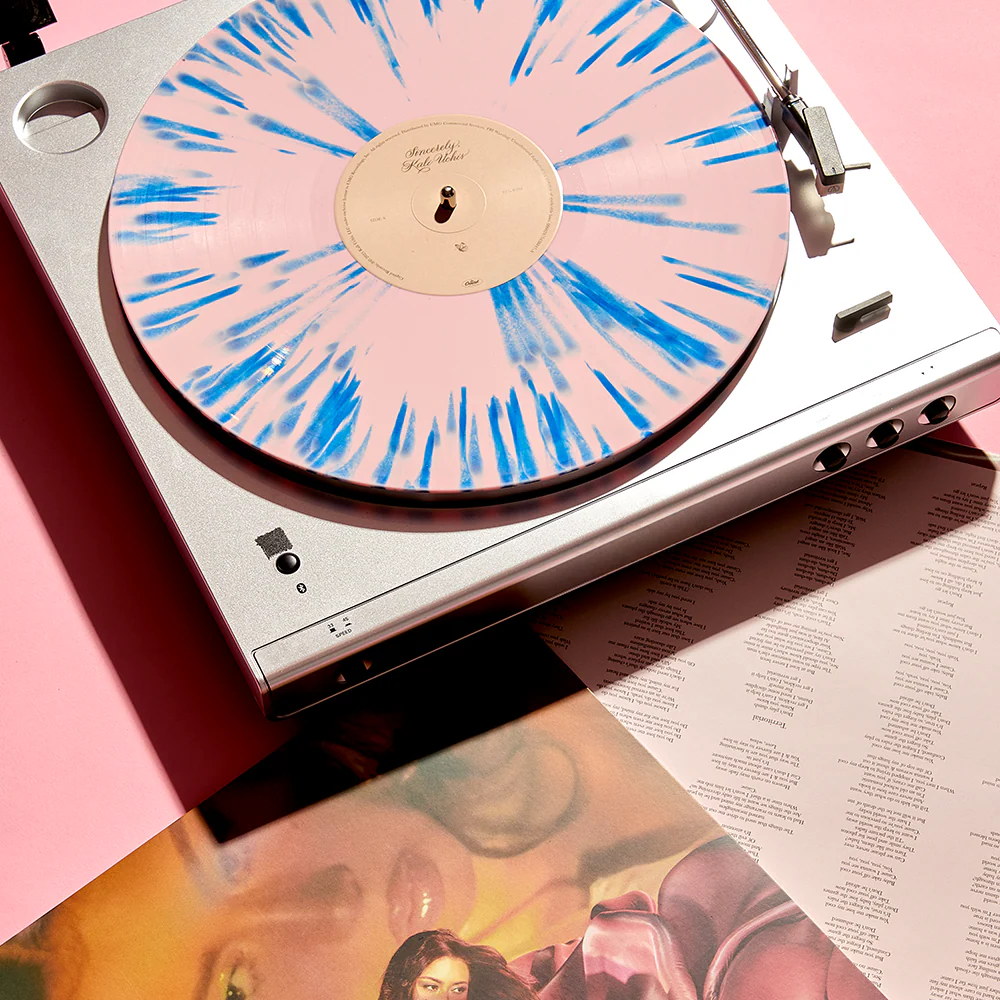 Sincerely, Pink & Blue Splatter Vinyl - Image 2