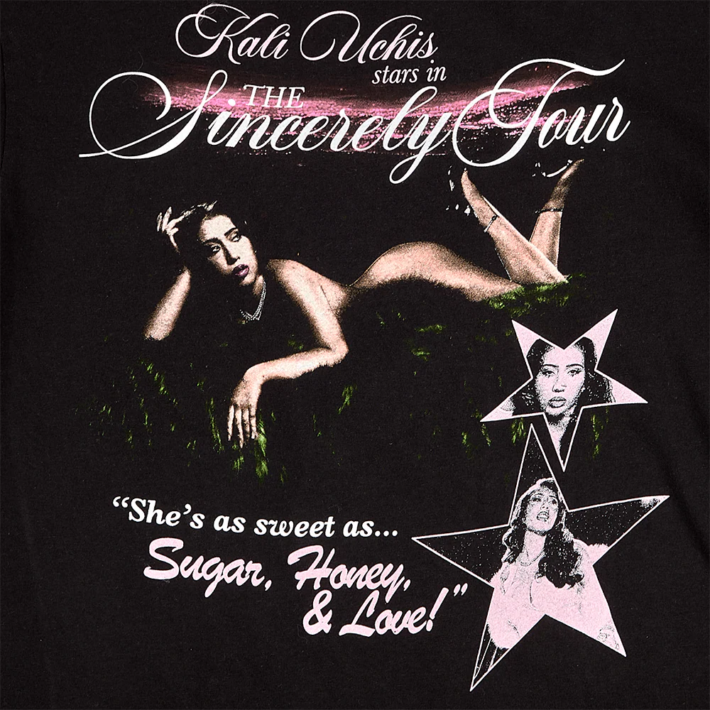 Sincerely, Tour Black Poster Tee - Image 3