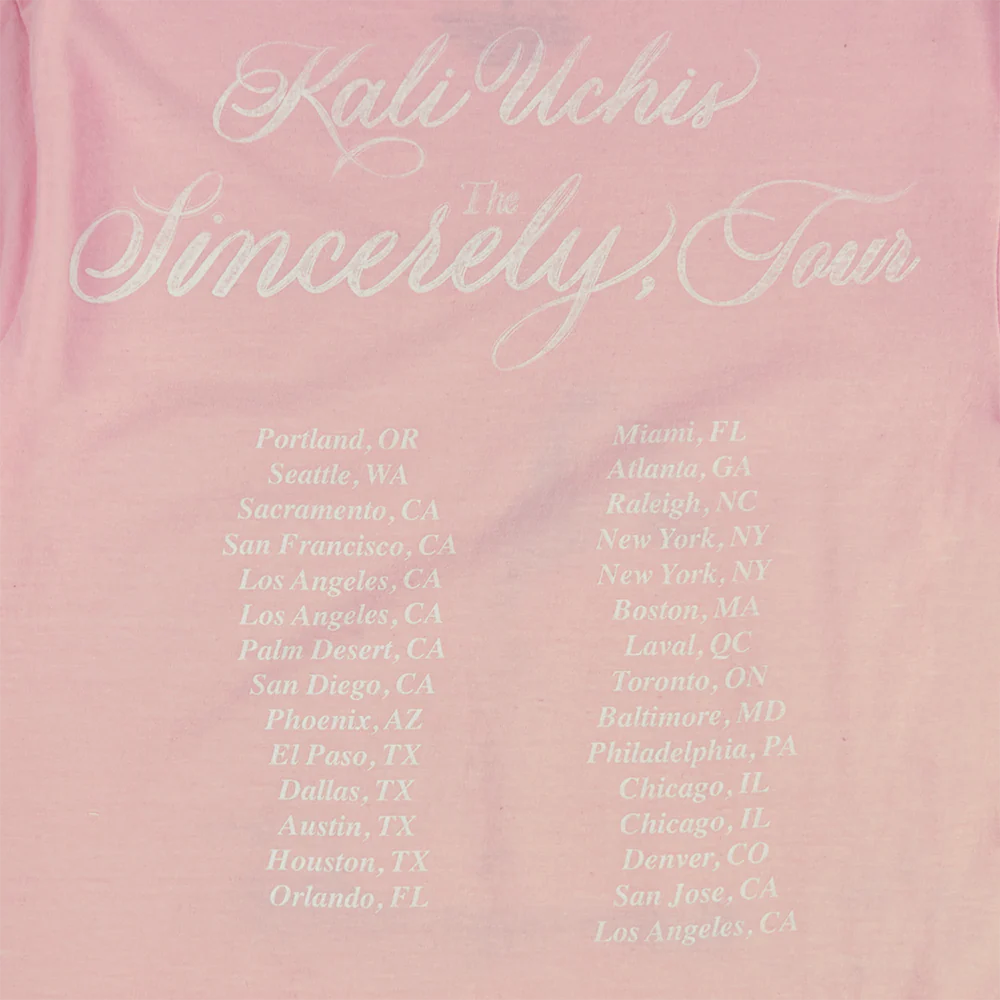 Sincerely, Tour Pink Date Back Tee - Image 3